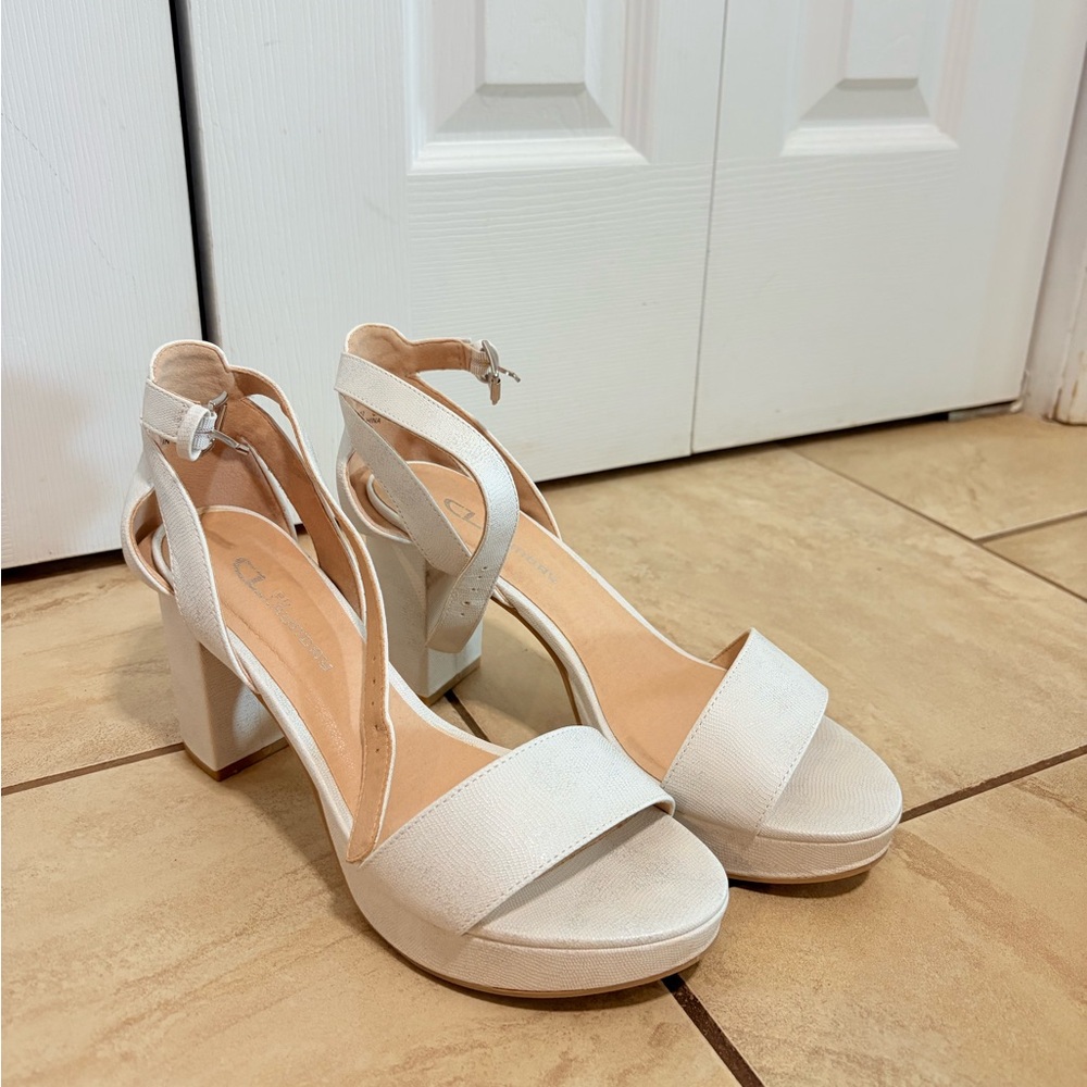 White Platform Heels